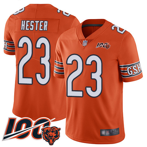 Chicago Bears Limited Orange Men Devin Hester Alternate Jersey NFL Football 23 100th Season